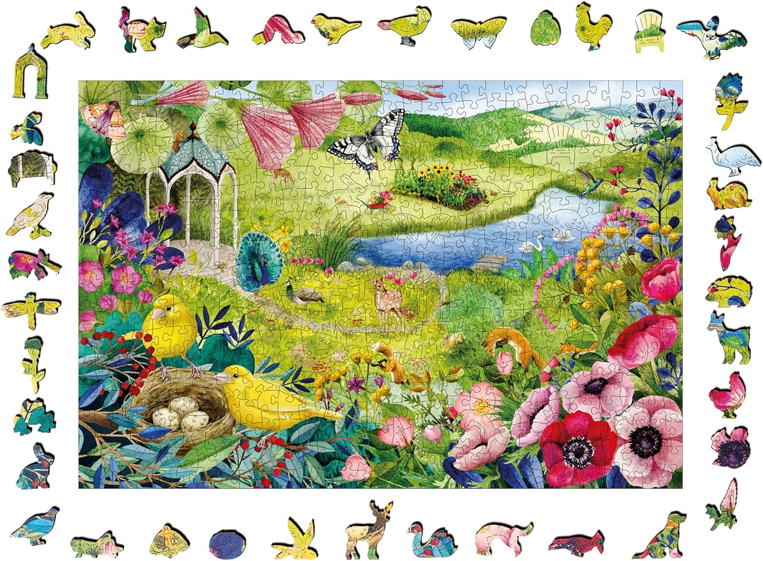 Thumbnail 2 de Ravensburger – Puzzle en bois Jardin de la Nature (500 pièces) avec 40 figurines en bois