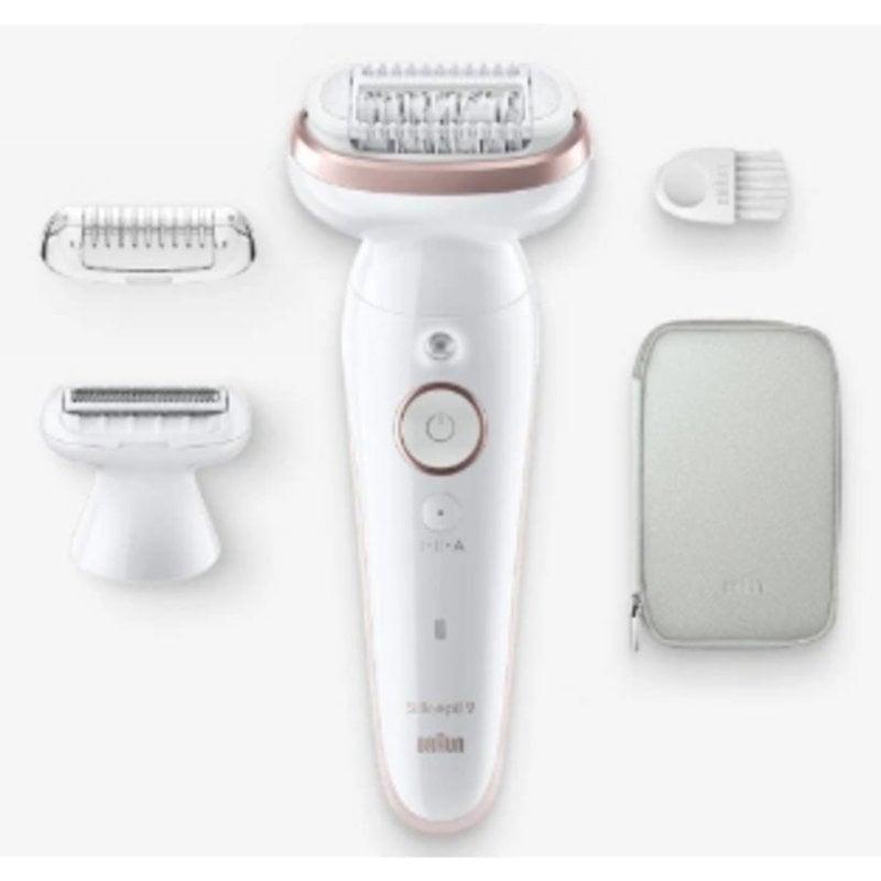 Detalle 1 de Braun Silk-épil 9 Wet & Dry Depiladora eléctrica Blanco – ficha de compra