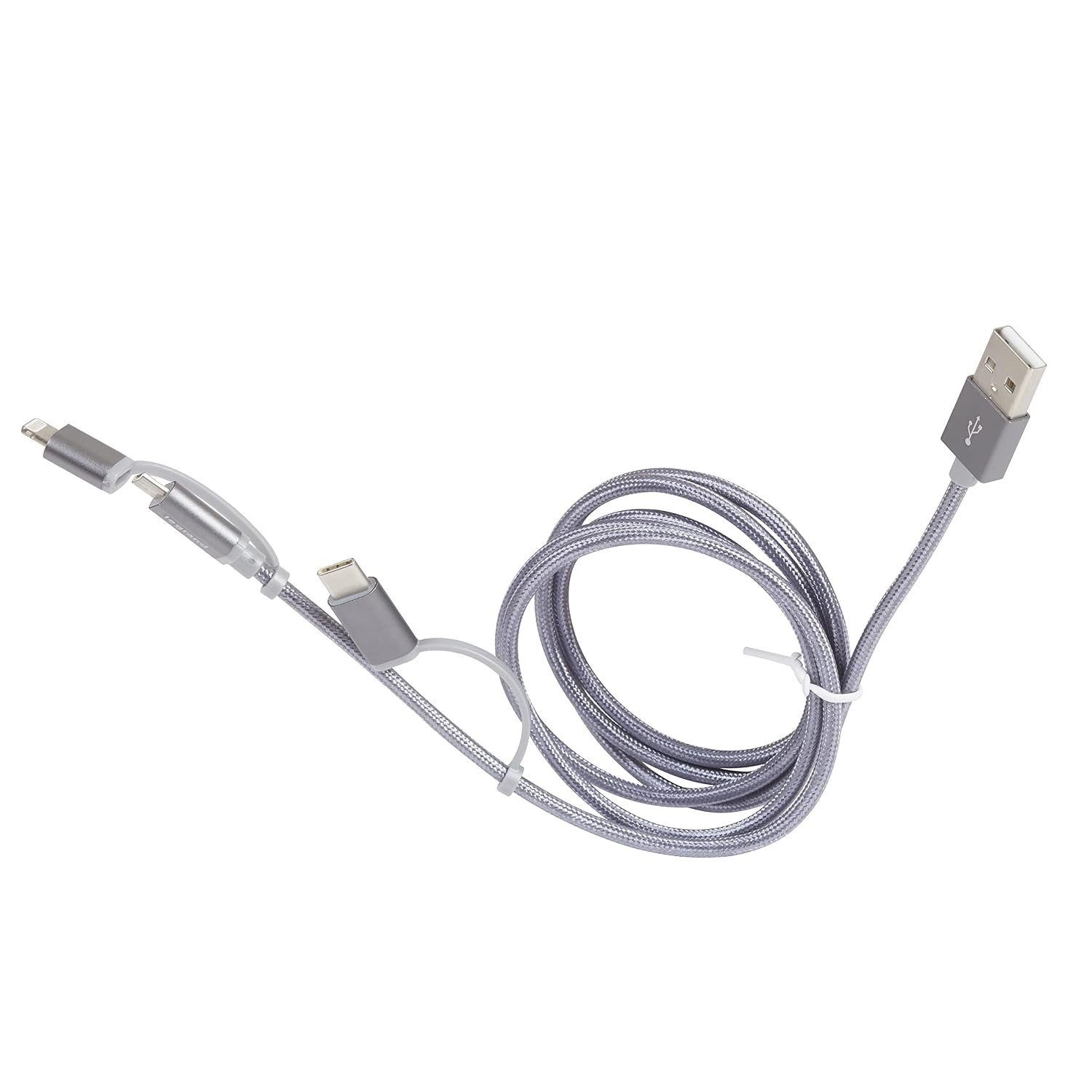 Detalle de Legrand Cordon USB Type-A vers micro USB, USB-C ou Lightning — câble multi-connecteur 1,2 m