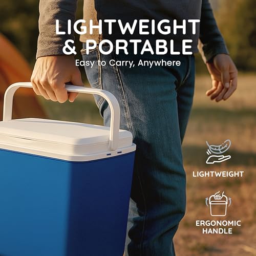 Detalle de CUQOO Cool Box 24L: A practical, compact cooler for beach trips and picnics