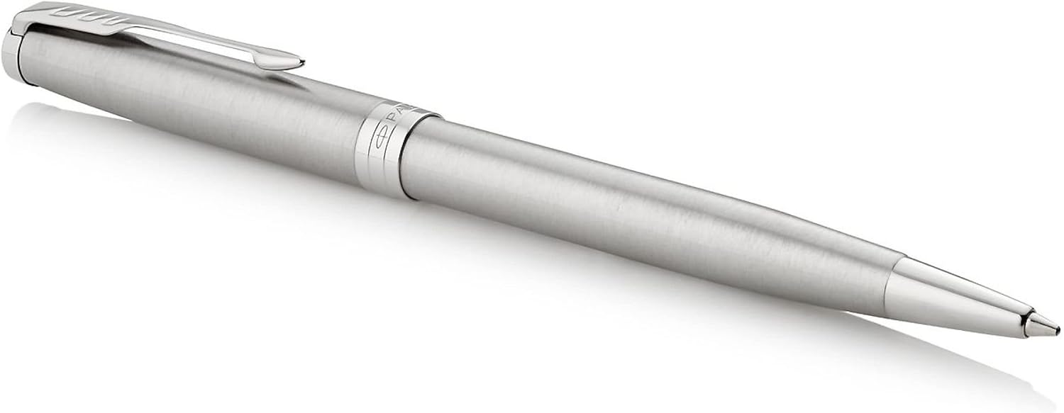 Thumbnail 3 de Parker Sonnet stylo bille luxe en acier inoxydable, finition palladium, pointe moyenne, encre noire