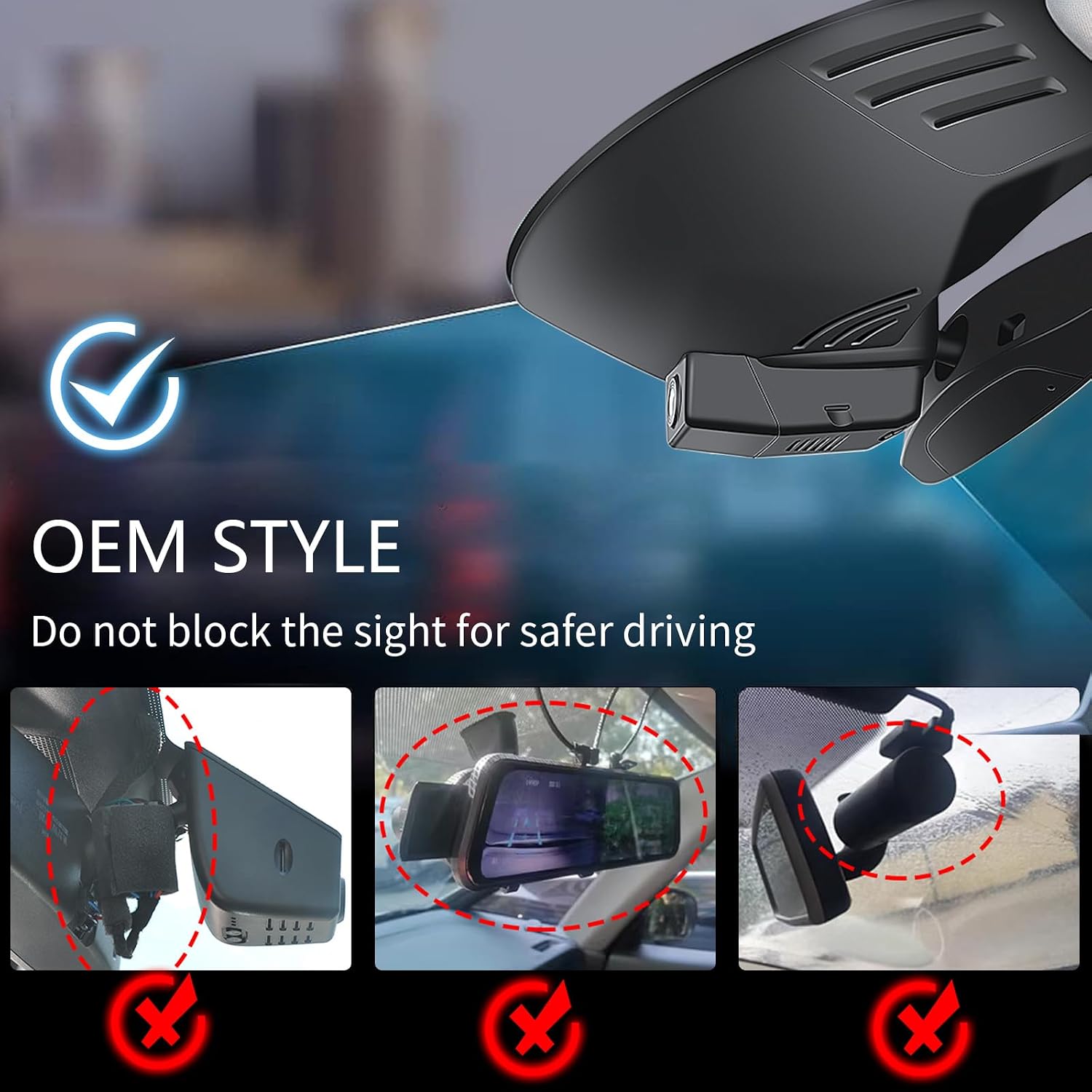 Thumbnail 6 de Mangoal Front 4K & Rear 1080P Dash Cam for XC60 2018–2021 (Model C) with OEM Look