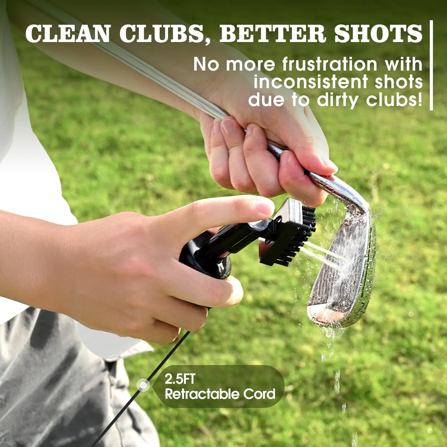 Thumbnail 1 de Wynaura Pro Golf Club Cleaner Brush with Golf Groove Sharpener Tool
