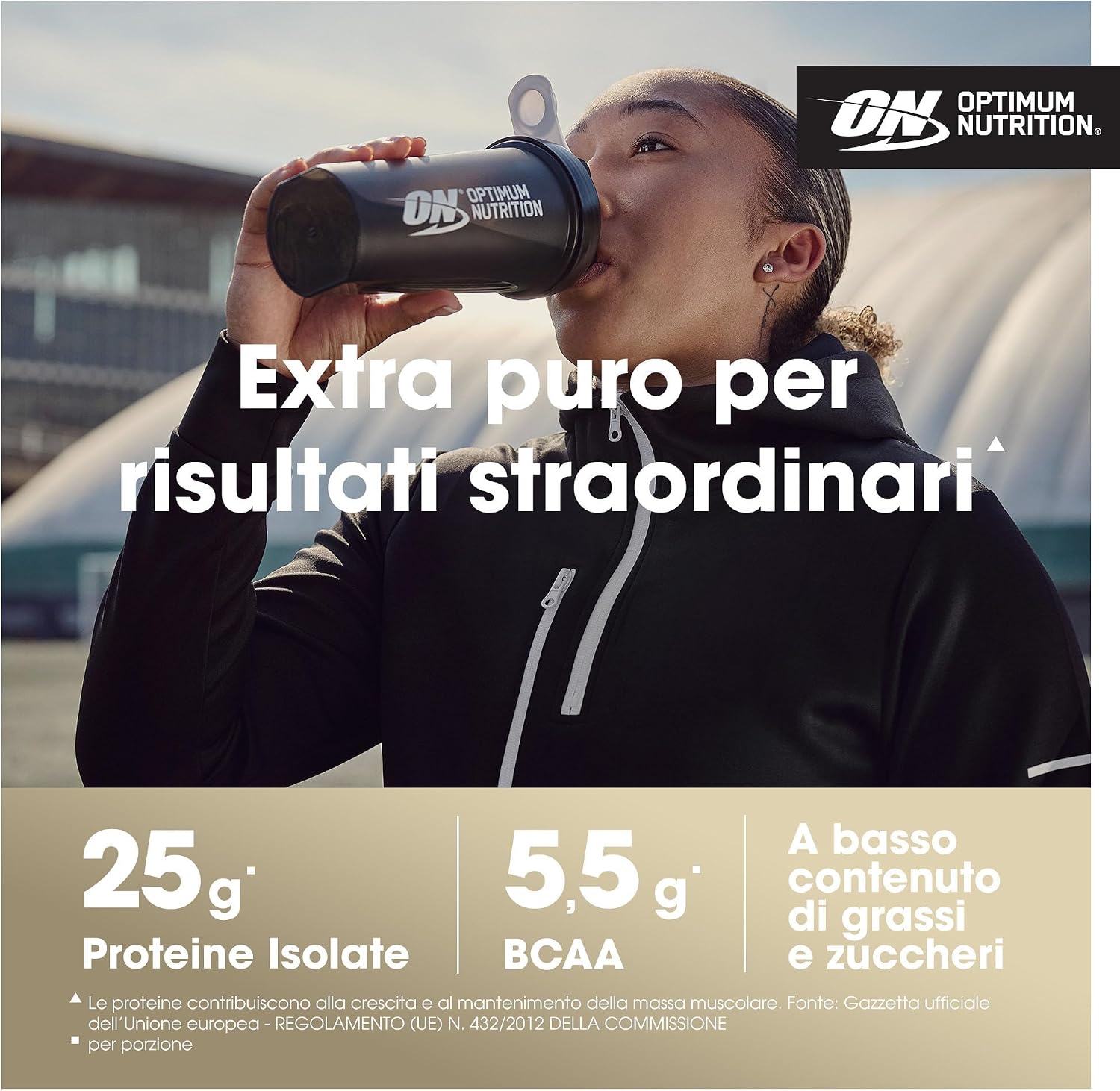 Detalle de Optimum Nutrition Gold Standard 100% Whey Protein Isolate in Polvere – Cioccolato, 930 g (31 porzioni)