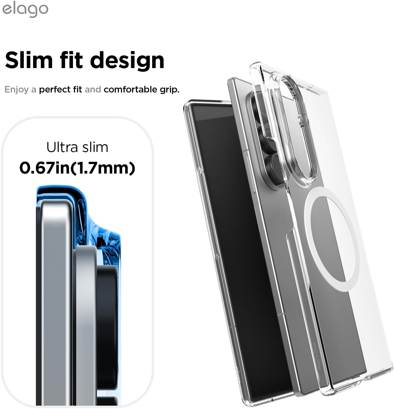 Thumbnail 2 de elago Magnetic Clear Case for Samsung Galaxy Z Fold 7 (MagSafe Clear) – MagSafe compatible clear protection