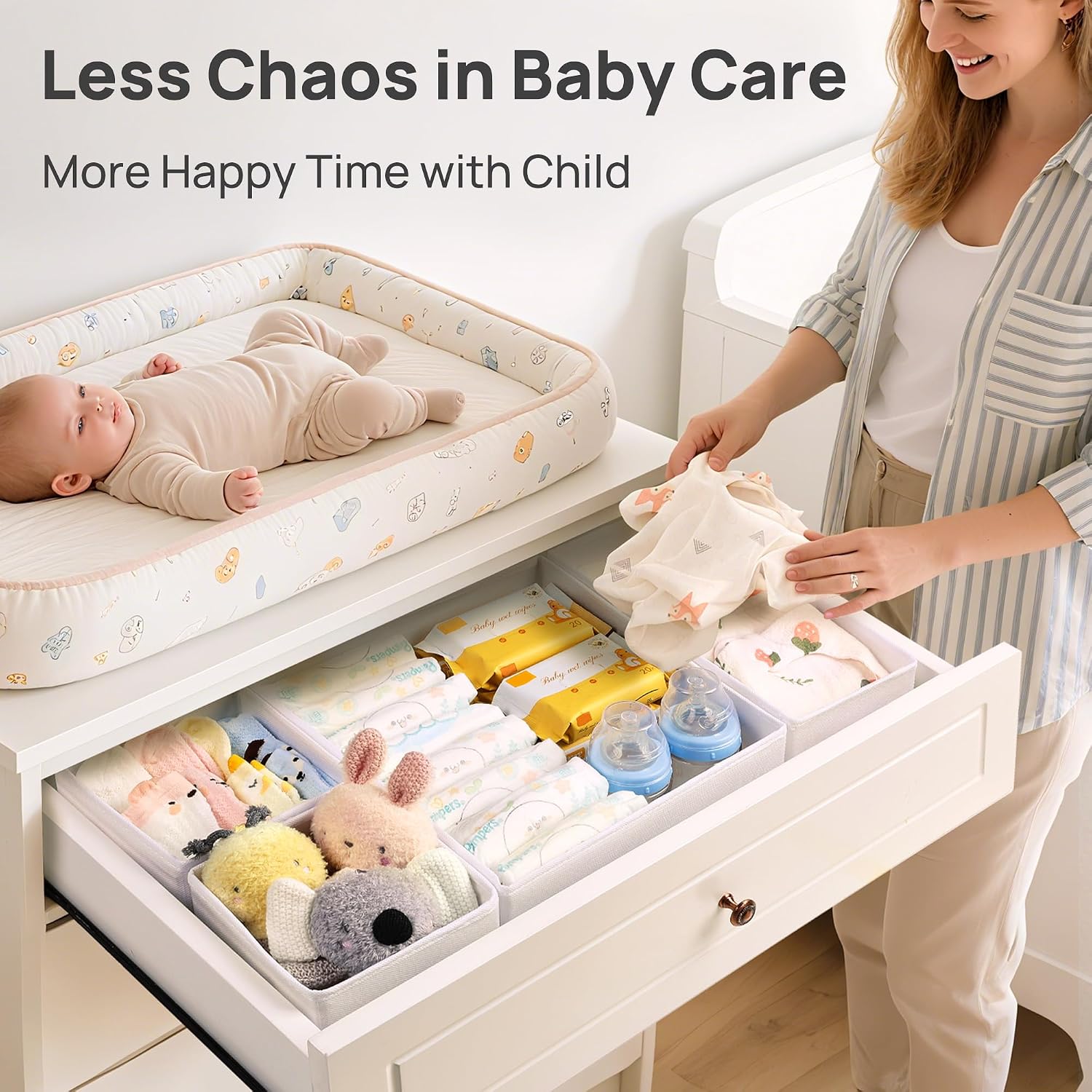 Detalle 2 de Vtopmart Baby Clothes Organizer 18 Pack