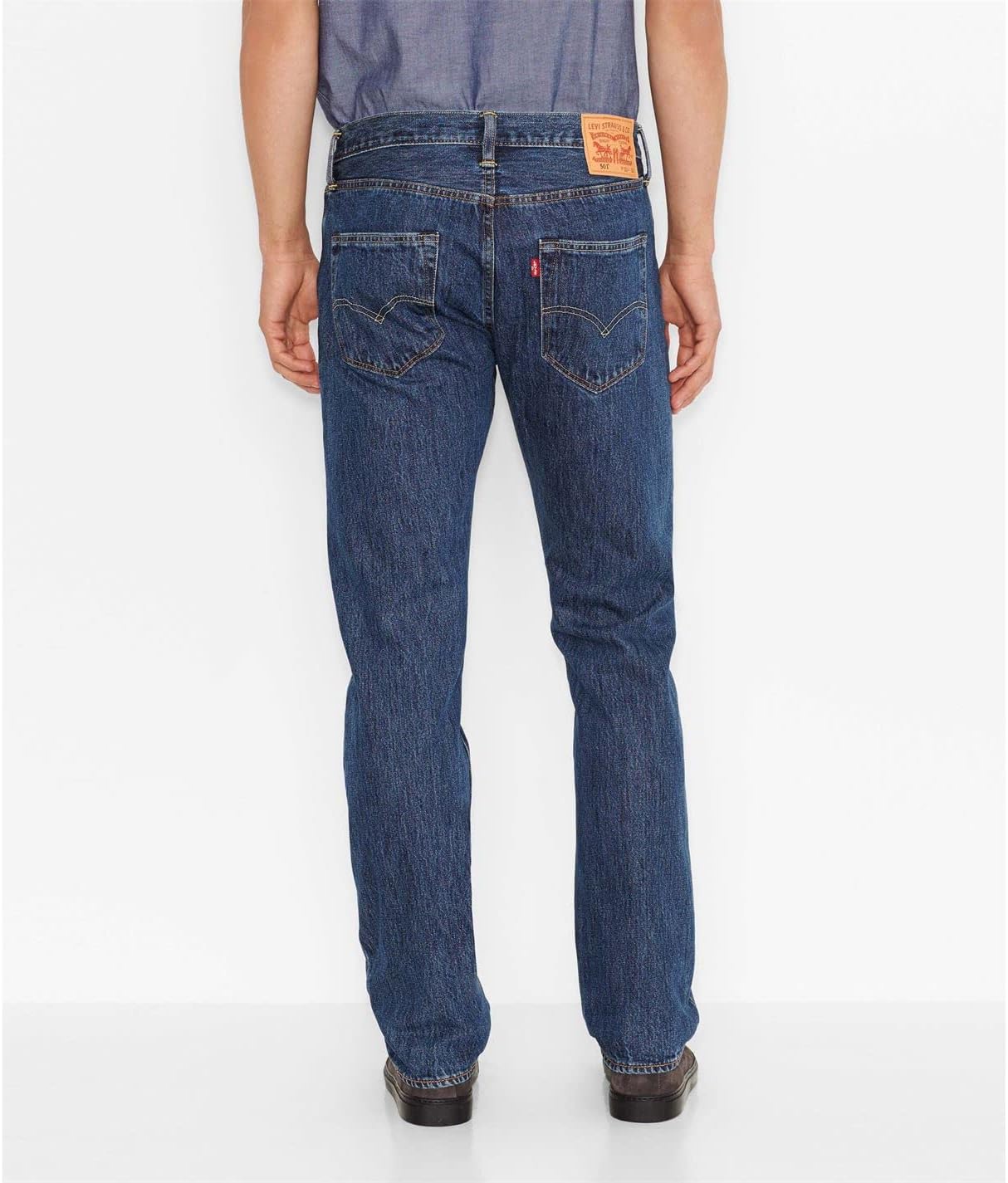 Detalle de Levi's 501 Original Fit Jeans Uomo Stonewash X 38W / 34L: classicità senza tempo con innovazione responsabile