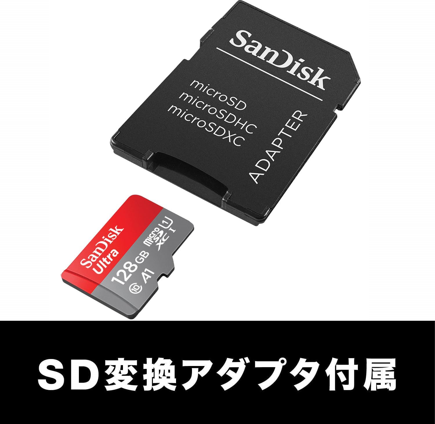 Detalle de SanDisk Ultra SDSQUAB-128G-GH3MA microSDカード 128GB・UHS-I U1・Class 10