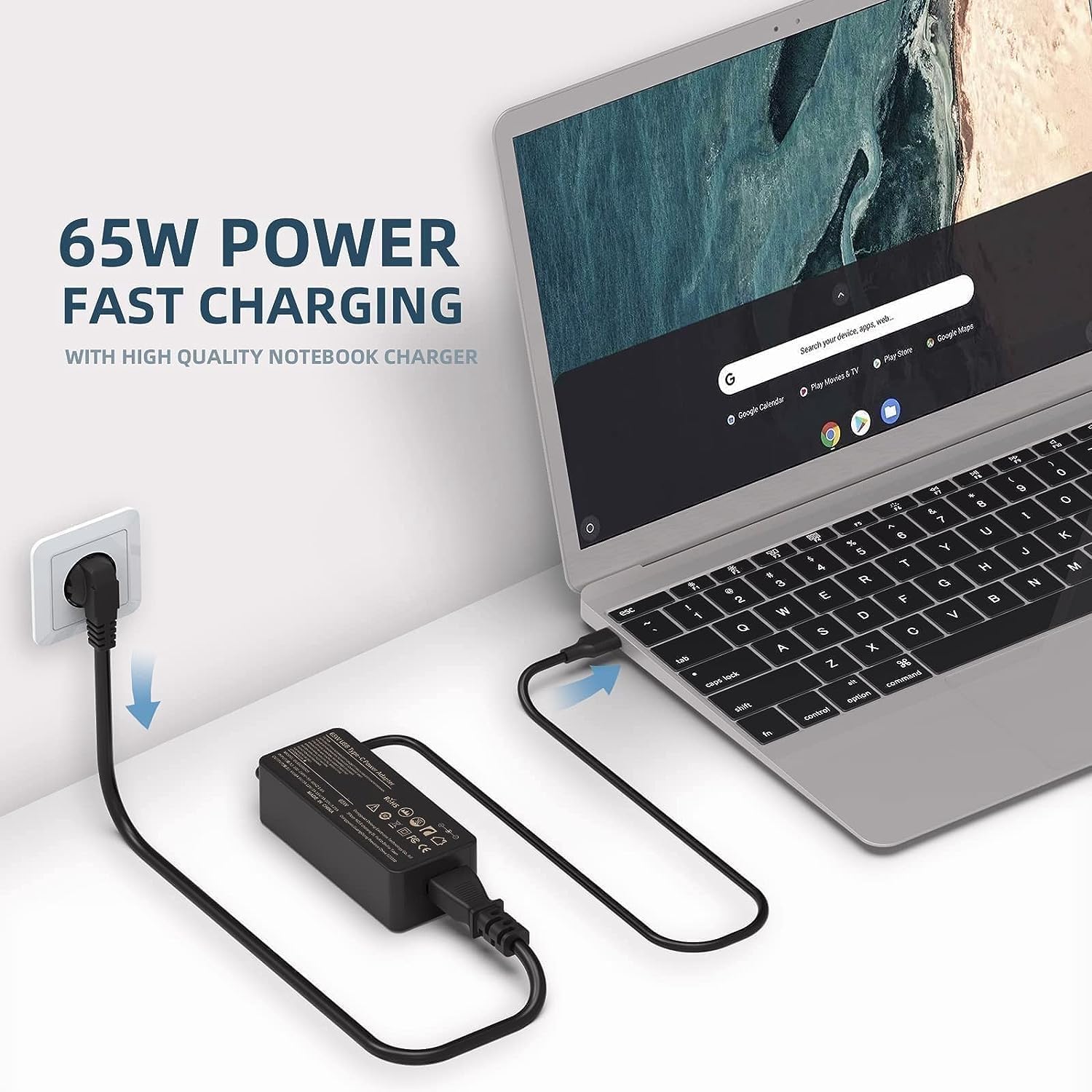 Detalle 2 de Cargador USB-C 65W / 45W para Lenovo y Dell
