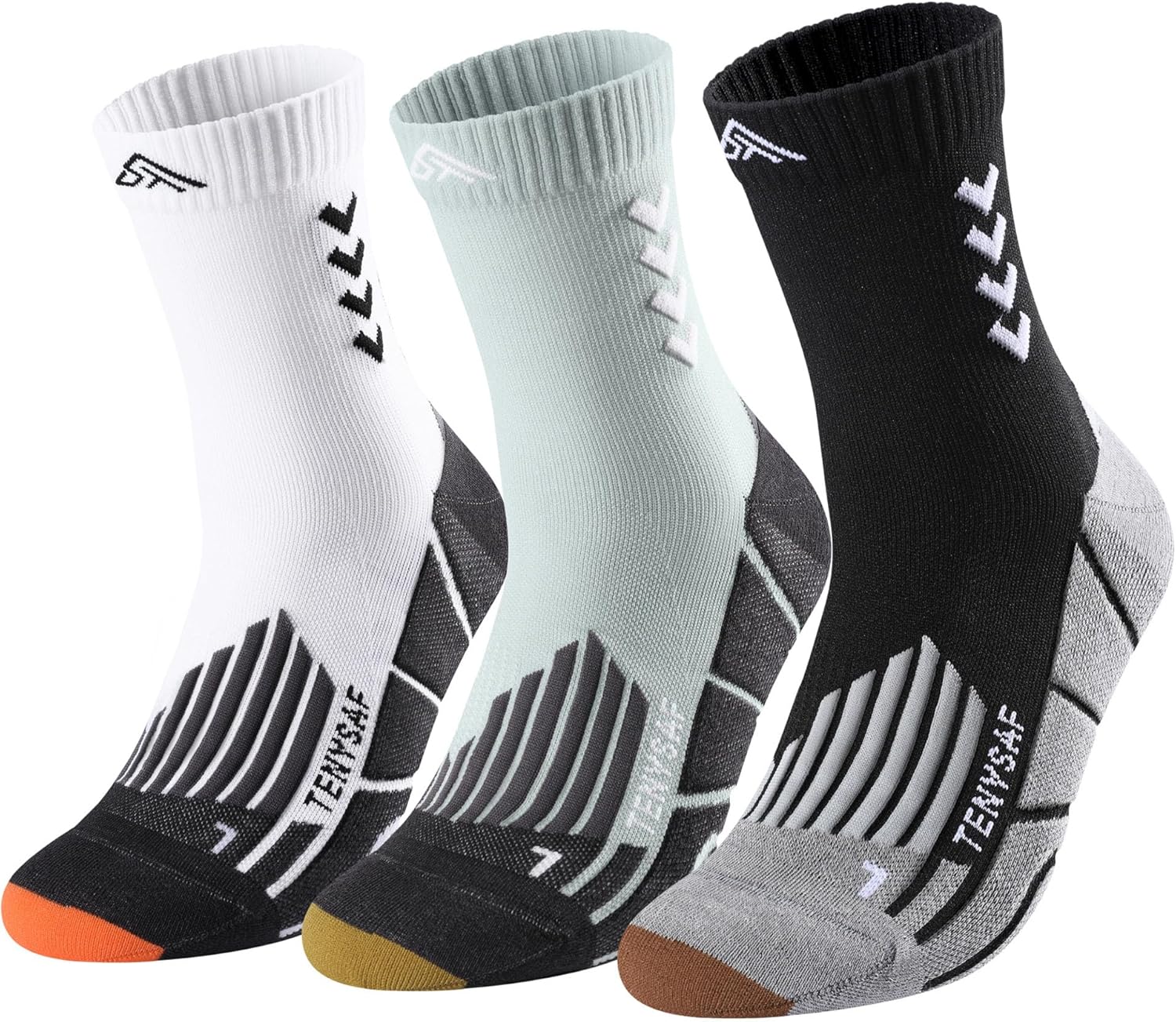 Detalle de Compression Crew Running Socks 3-Pack athletic socks