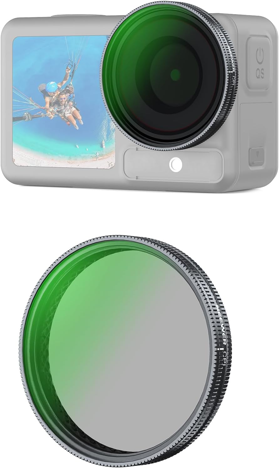 Detalle de NEEWER FL-N69 CPLフィルター Osmo Action 5 Pro・4・3対応 スナップオン式