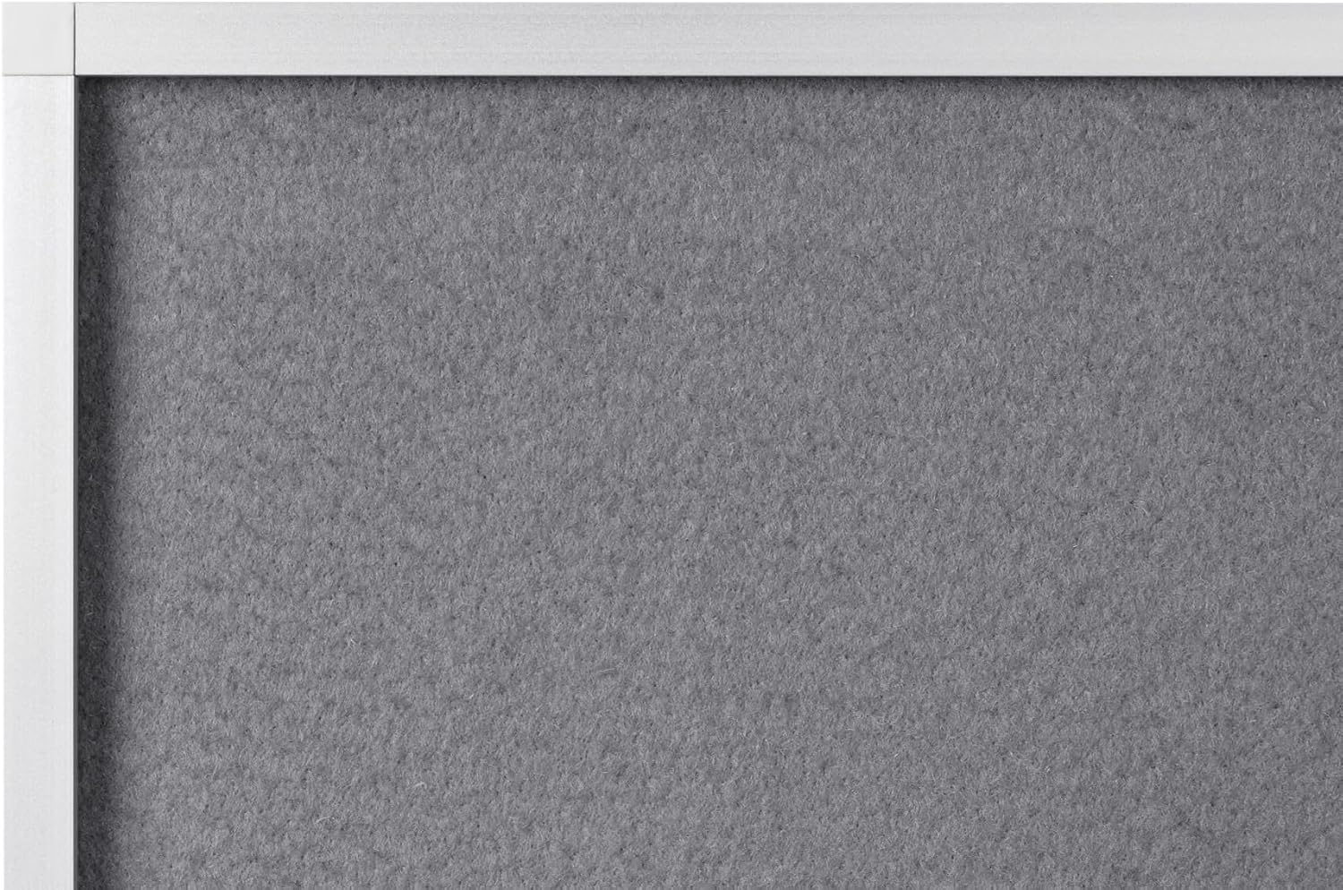 Detalle de Bi-Office Pannello in Feltro New Generation: Bacheca grigia con cornice in alluminio e vassoio portapenne scorrevole (120 x 90 cm)