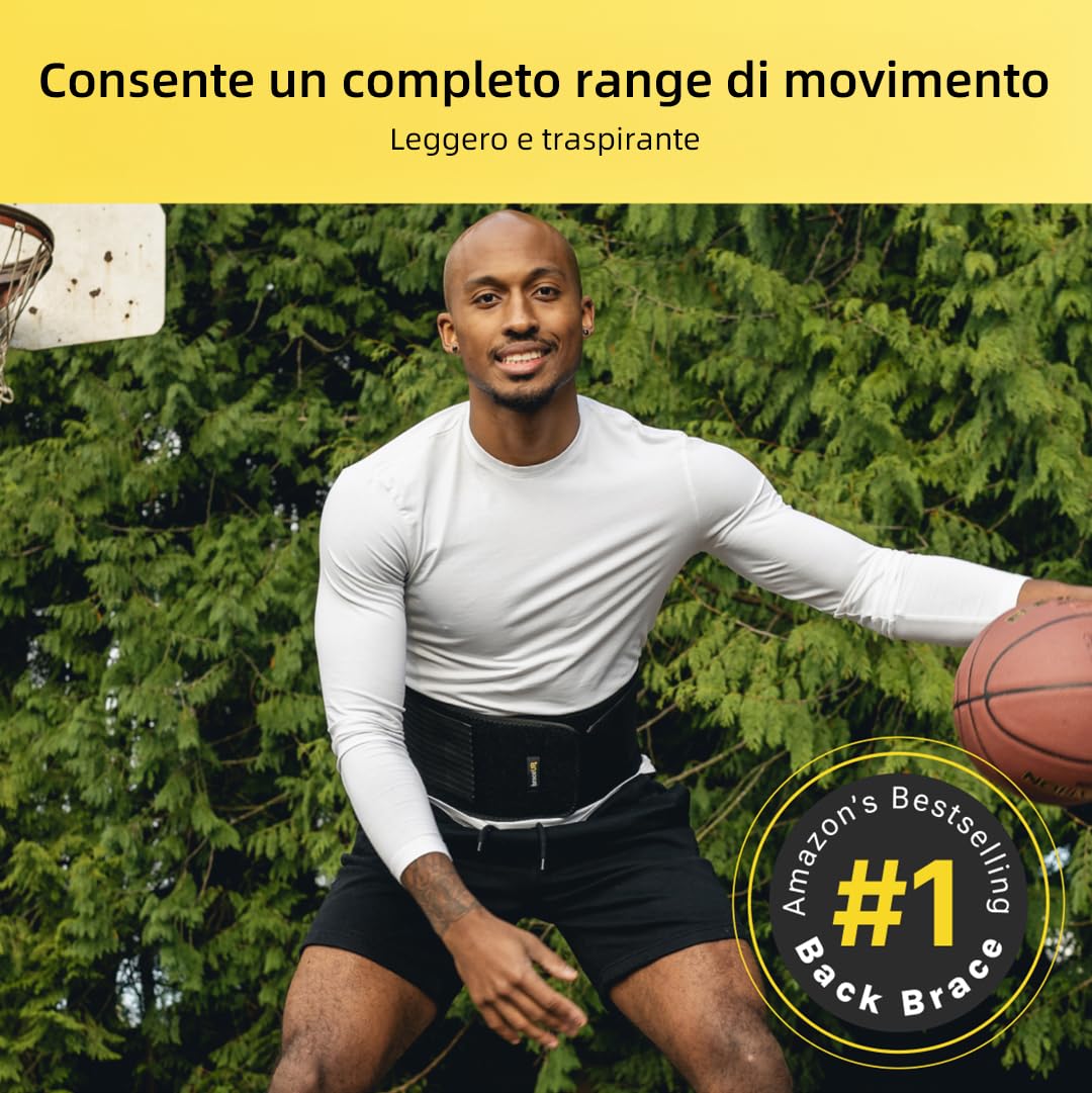 Thumbnail 4 de BraceUP Fascia Lombare con doppia regolazione e 8 stecche – tutore ortopedico lombare L/XL (90-110 cm)