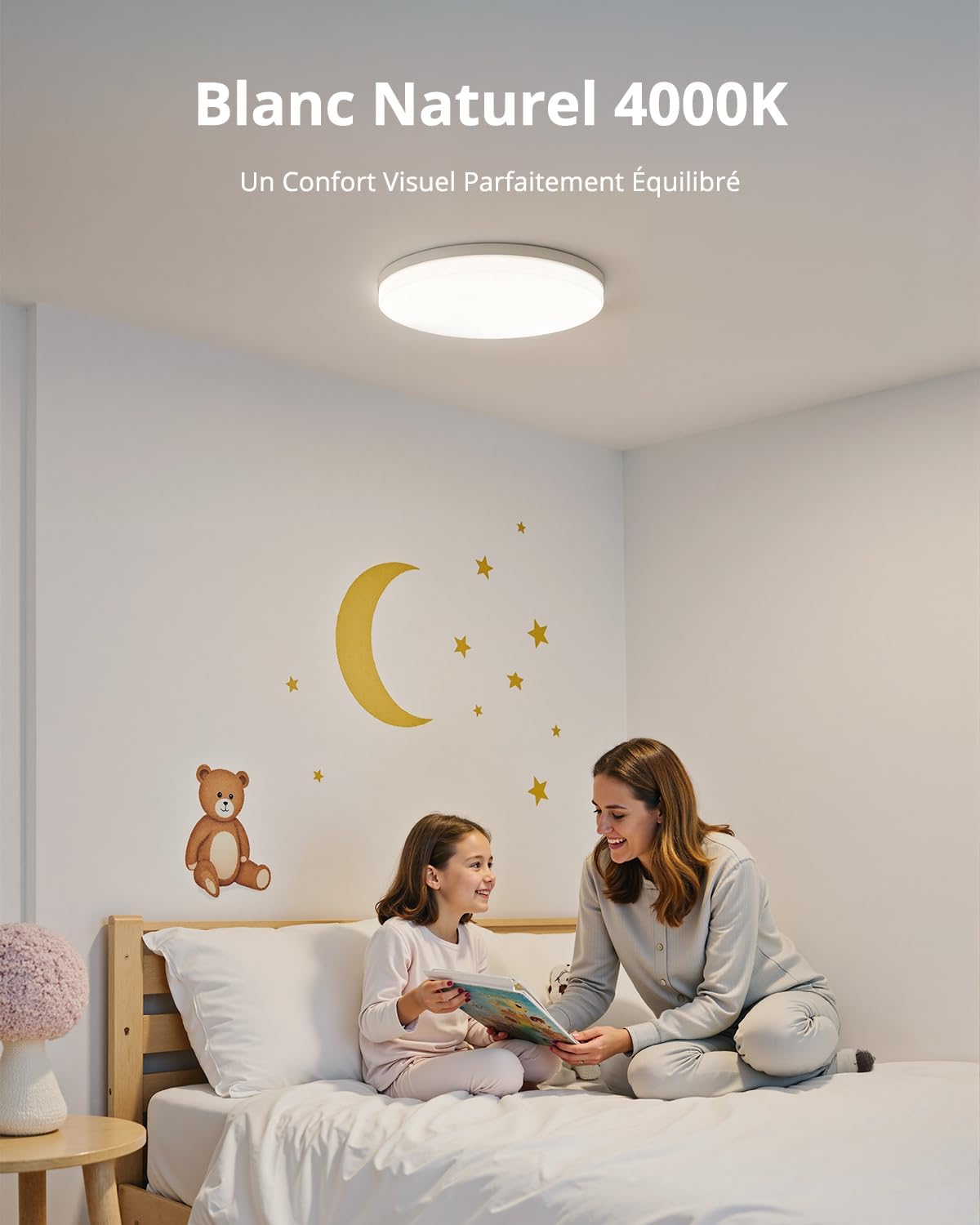 Detalle de Combuh led-plafondlamp 48 W, 4.320 lm, 4.000 K, rond Ø 30 cm