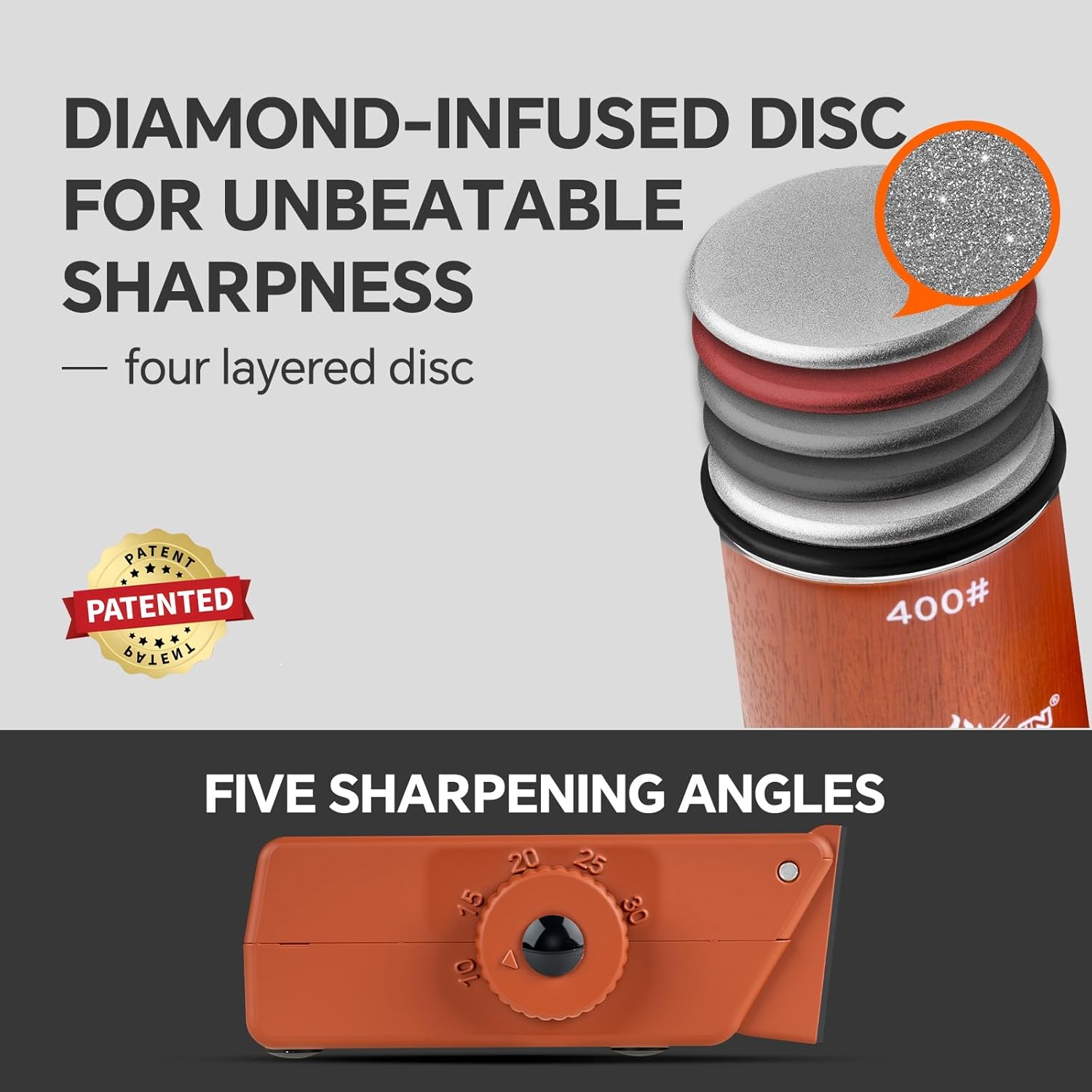 Detalle de Patented Multi-Angle Knife Sharpener ⚔