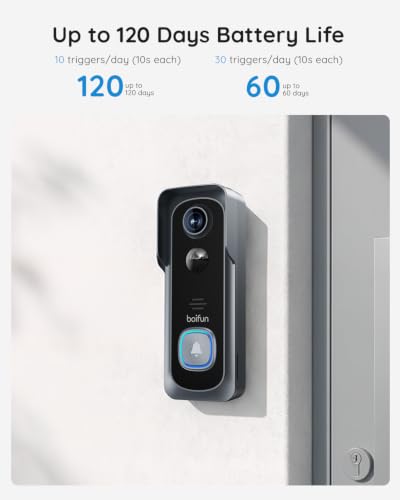 Thumbnail 8 de BOIFUN 2K Video Doorbell Camera Wireless: 2K 3MP, No Monthly Fee, 166° View