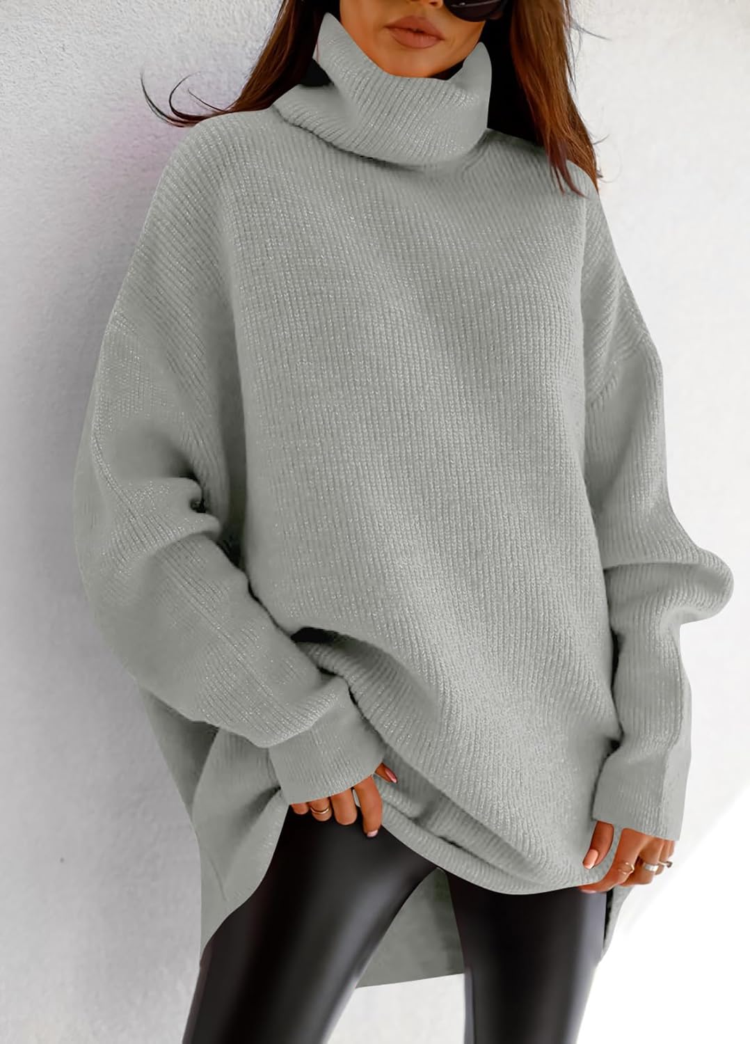 Detalle 2 de imesrun Women's Oversized Sweater