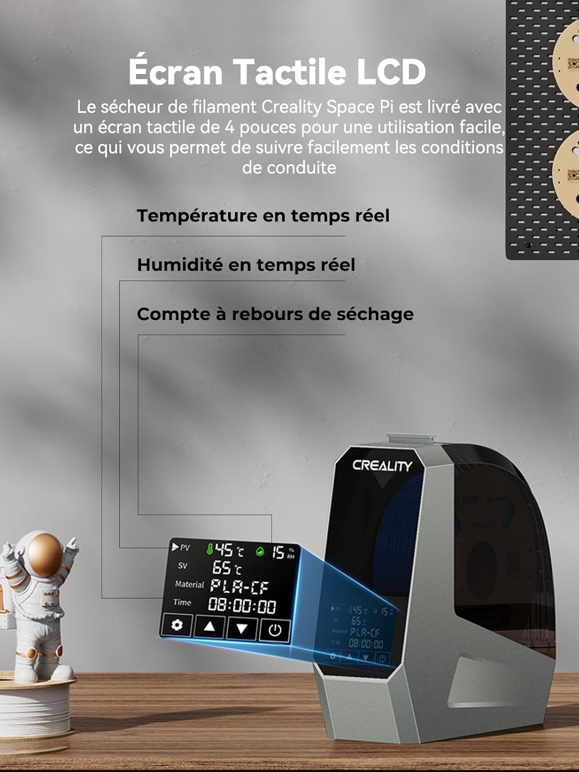 Thumbnail 6 de Creality Space Pi sèche-filament 3,7 pouces 🖨