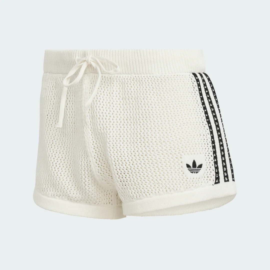 Thumbnail 3 de Pantalón corto de punto con ganchillo Adidas – Blanco