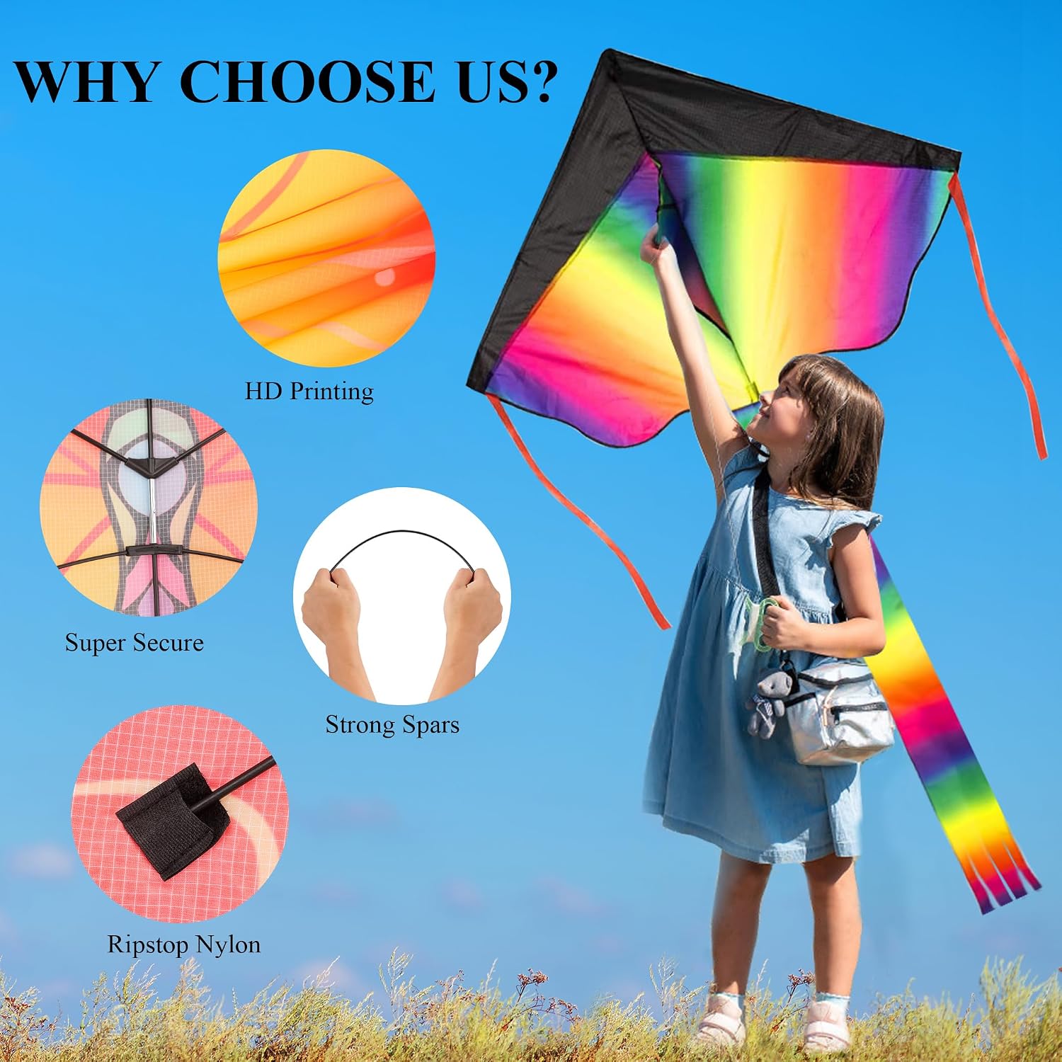 Detalle 2 de 3 Pack Kite Colorful Kites for Kids