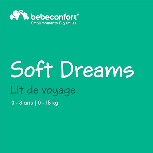 Detalle de Bebeconfort Soft Dreams — Lit Parapluie Bébé 0–3 ans (0–15 kg), Lit Voyage Léger 60×120 cm, Grey Mist