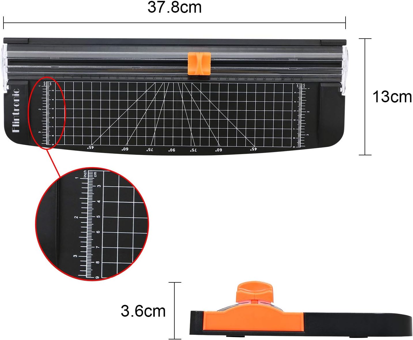 Thumbnail 1 de flintronic A4 Paper Cutter: 38cm Portable Guillotine for Crafting