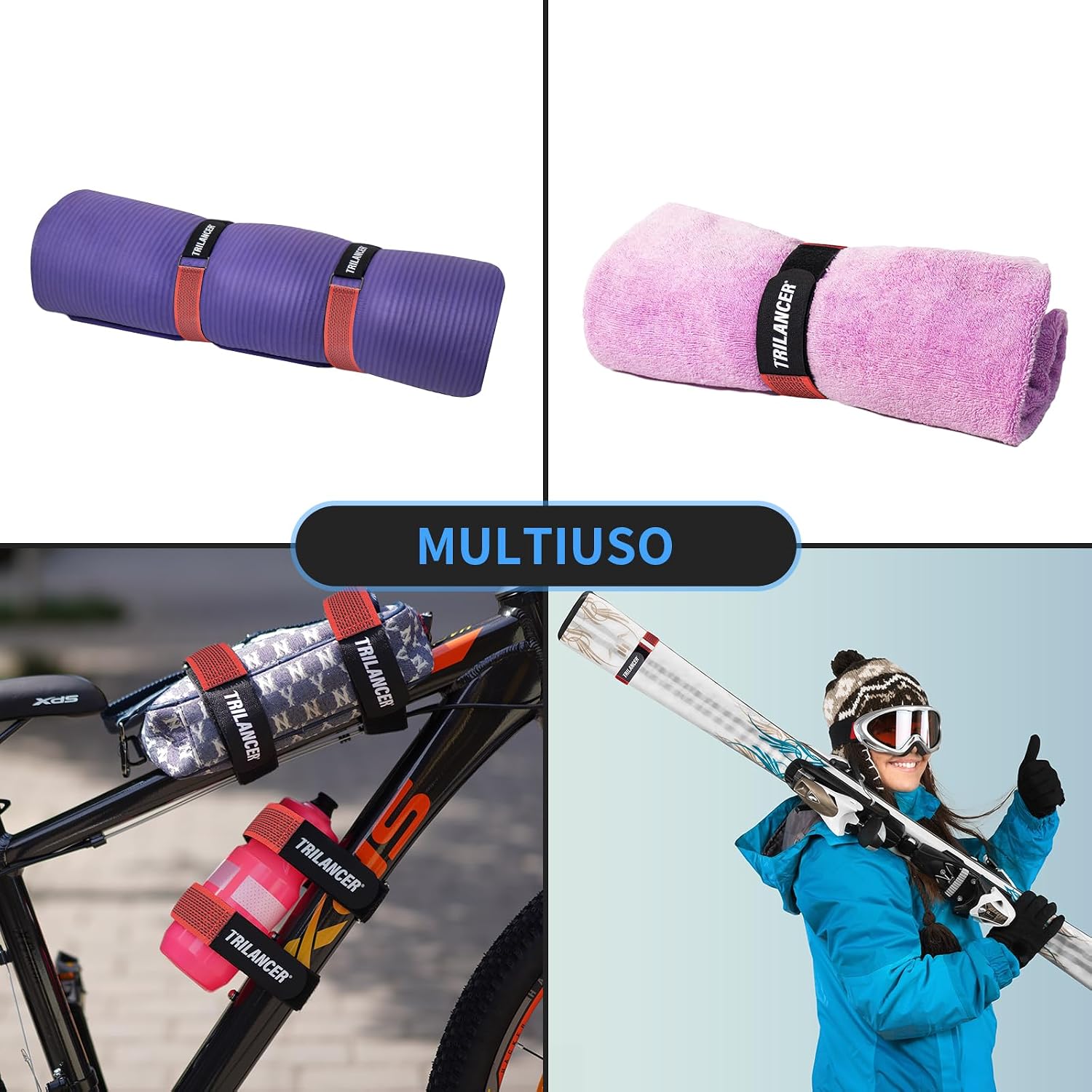 Thumbnail 5 de Trilancer Cinghie di Fissaggio per Portabici 65 cm