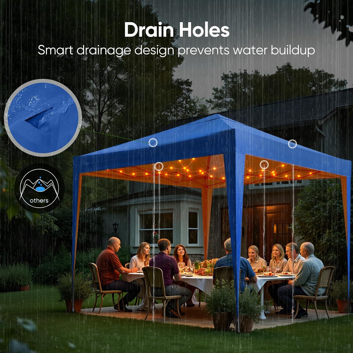 Thumbnail 2 de Quictent Pop Up Canopy 3x3m: Portable Waterproof Gazebo with Carry Bag