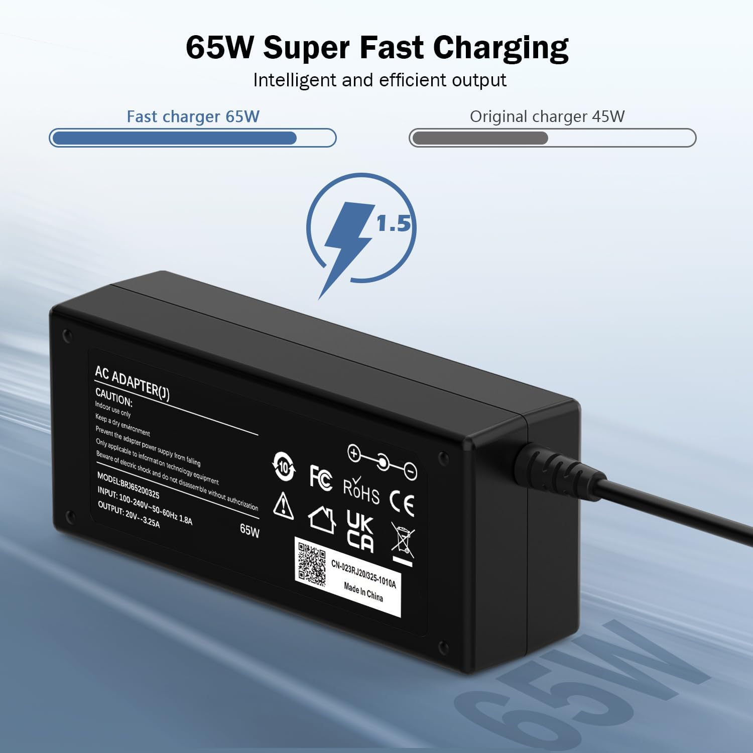 Thumbnail 5 de VUOHOEG 65W Laptop Charger for Lenovo Ideapad and More — Practical, Safe Power