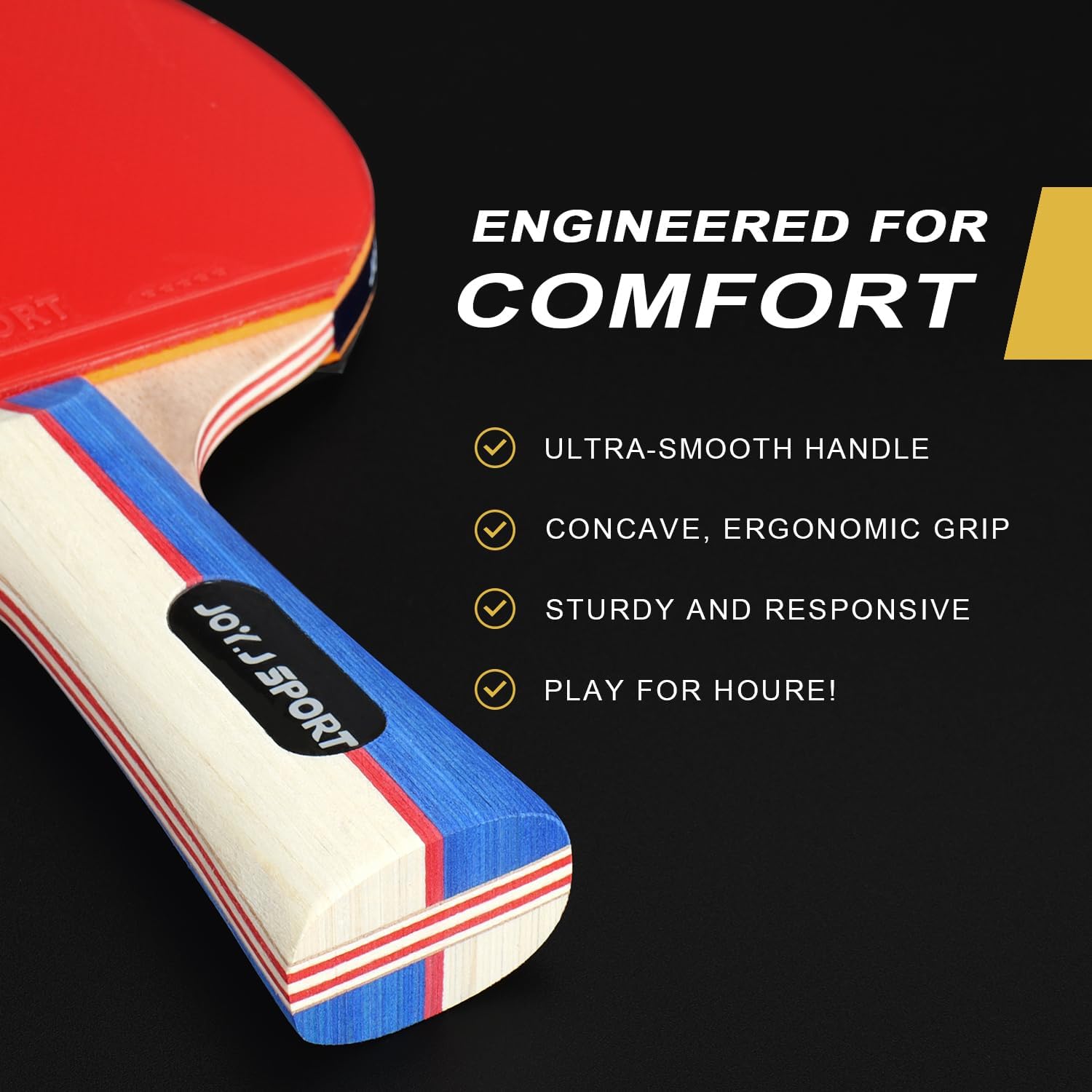 Detalle de Table Tennis Bats and Balls Set – 3 balls