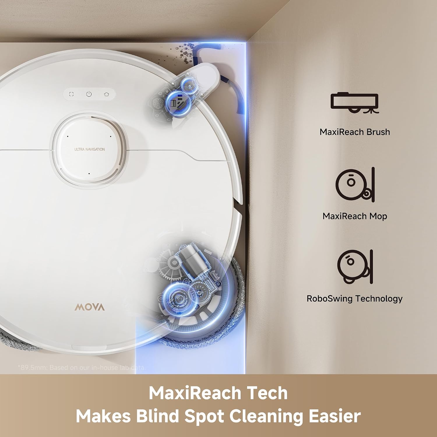 Detalle 2 de MOVA P10 Pro Ultra Gen2 Robot Vacuum 26,000Pa 🧹