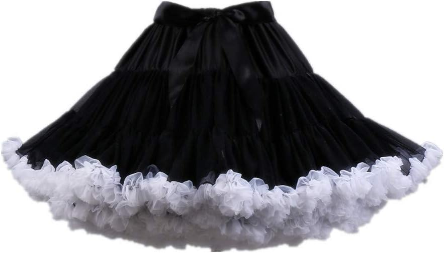 Detalle de Colyanda 3-Layered Pleated Tulle Petticoat Tutu Skirt with Elastic Waist