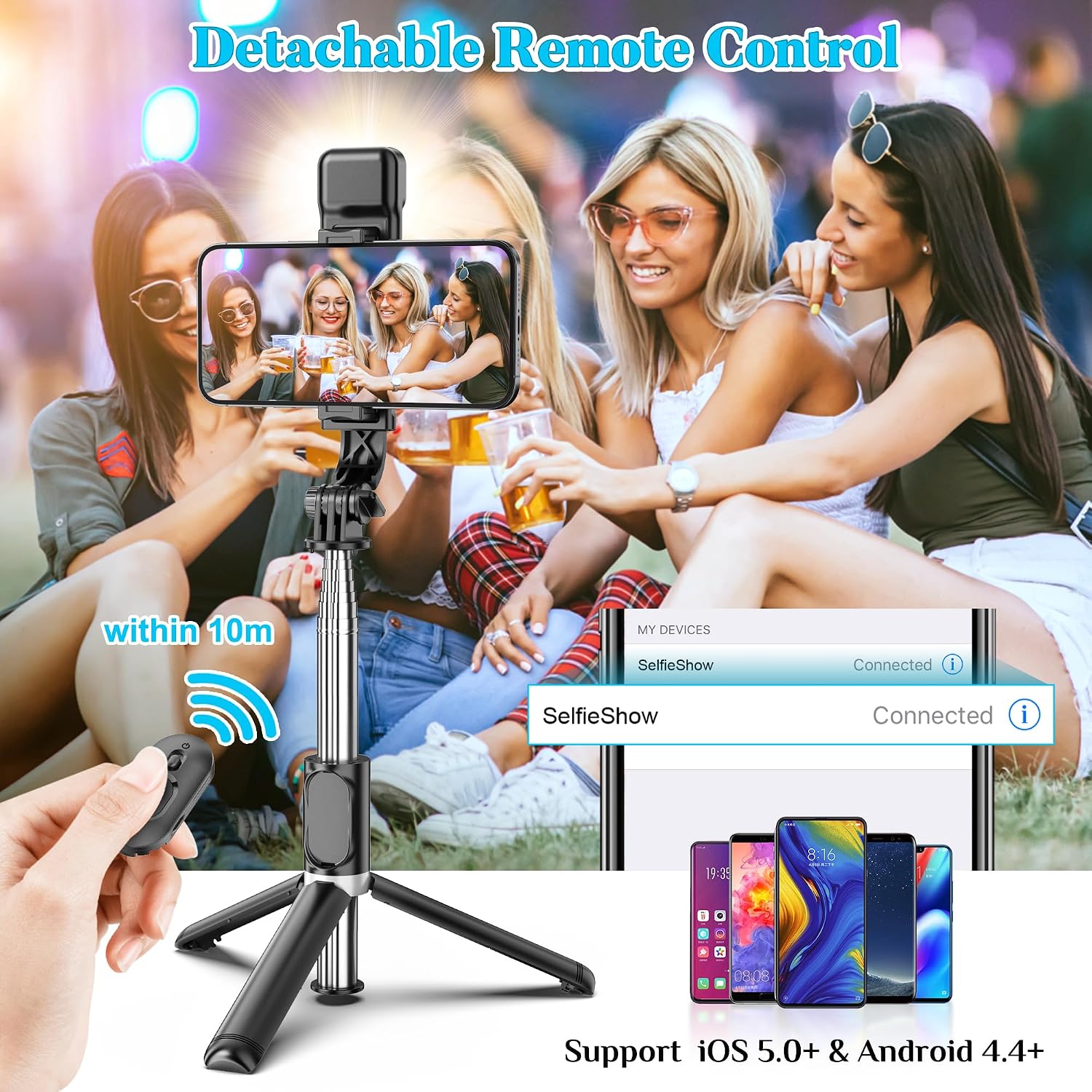 Detalle de Selfie Stick Phone Tripod, 41-Inch