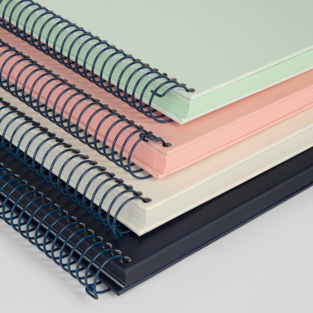 Detalle 2 de MILAN® 1918 spiraalblok A4, 80 vellen, gelinieerd papier, blauw