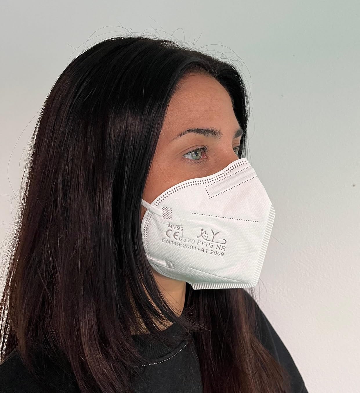 Detalle 2 de medicinadellavoro.com Mascherine FFP3 10 pezzi
