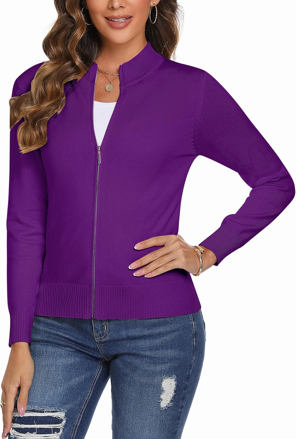 Thumbnail 6 de Totatuit Women's Lightweight Zip Up Cardigan