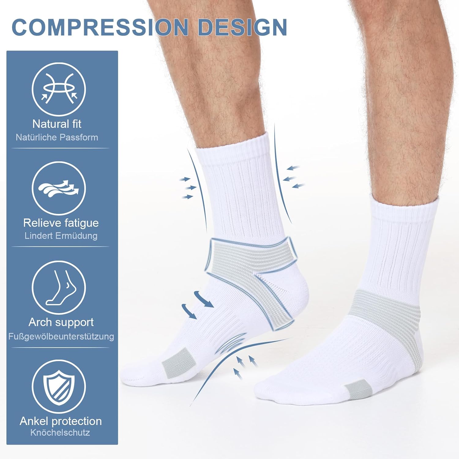 Detalle 2 de Permanently001 calze sportive a compressione