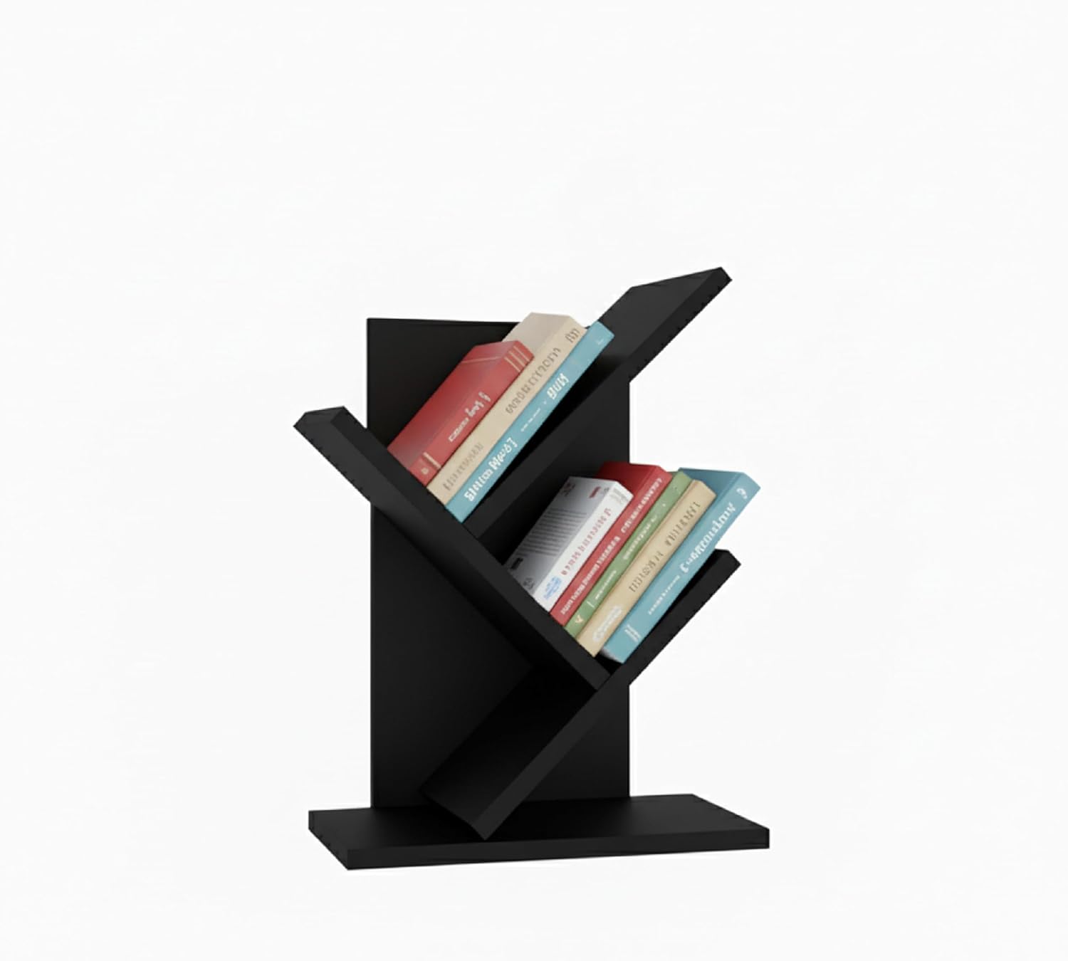 Detalle de Baroni Home Libreria ad Albero Salvaspazio a 8 Ripiani, 20x40x127 cm – Porta libri verticale per soggiorno, studio e cameretta