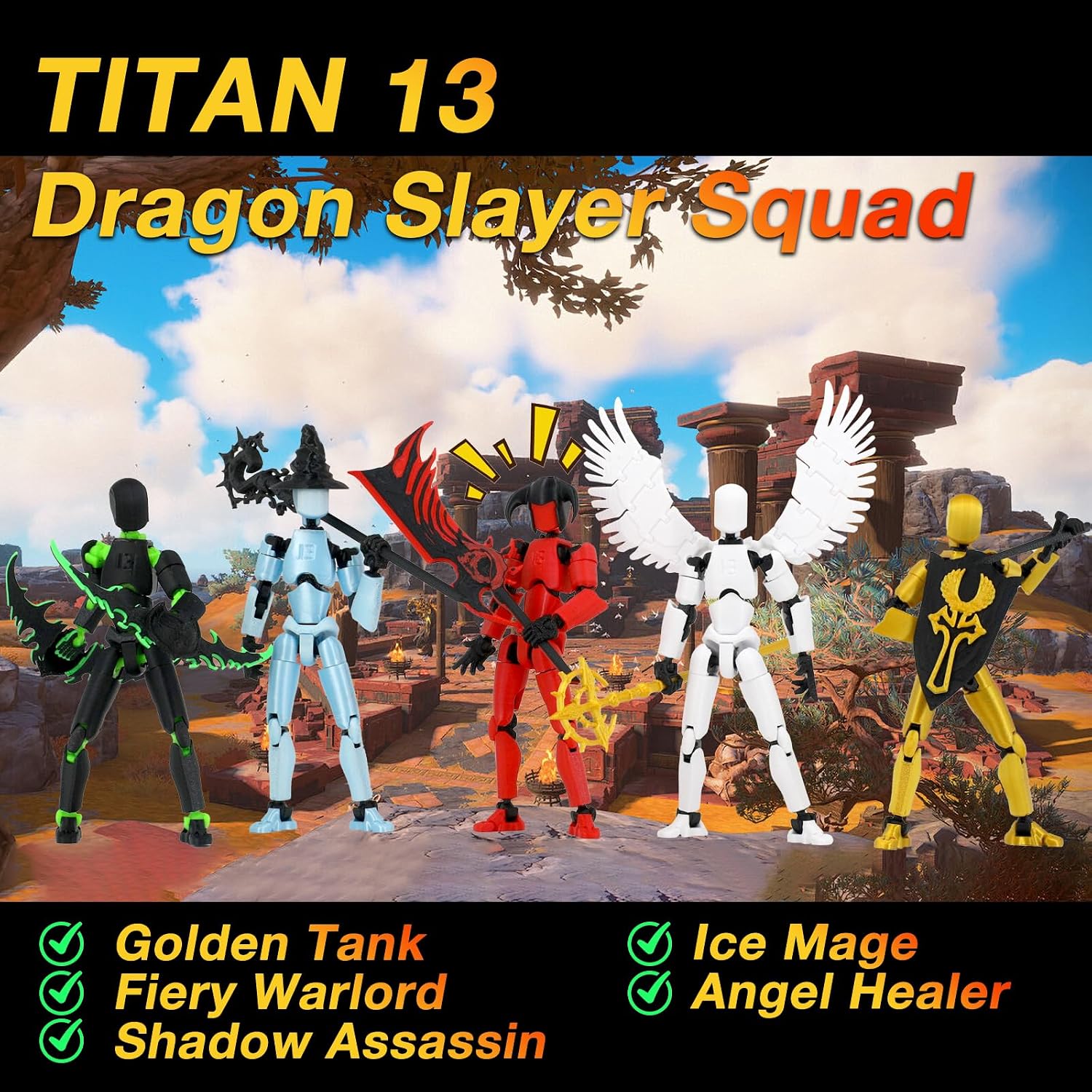 Thumbnail 1 de Titan 13 Action Figure Set, 5-Pack