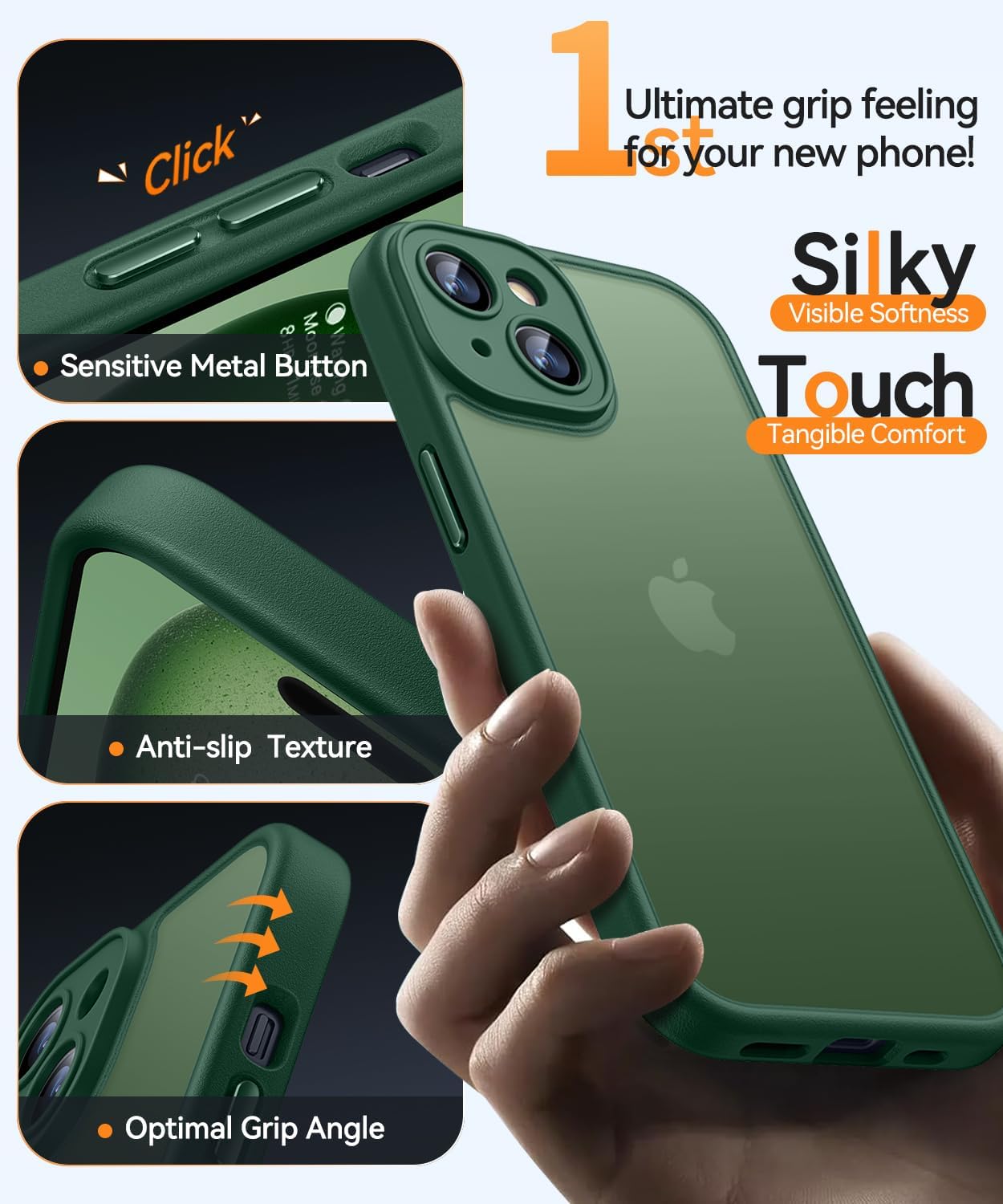 Thumbnail 3 de CANSHN Funda Mate iPhone 15 6,1" 🟢 Protección Total Cámara