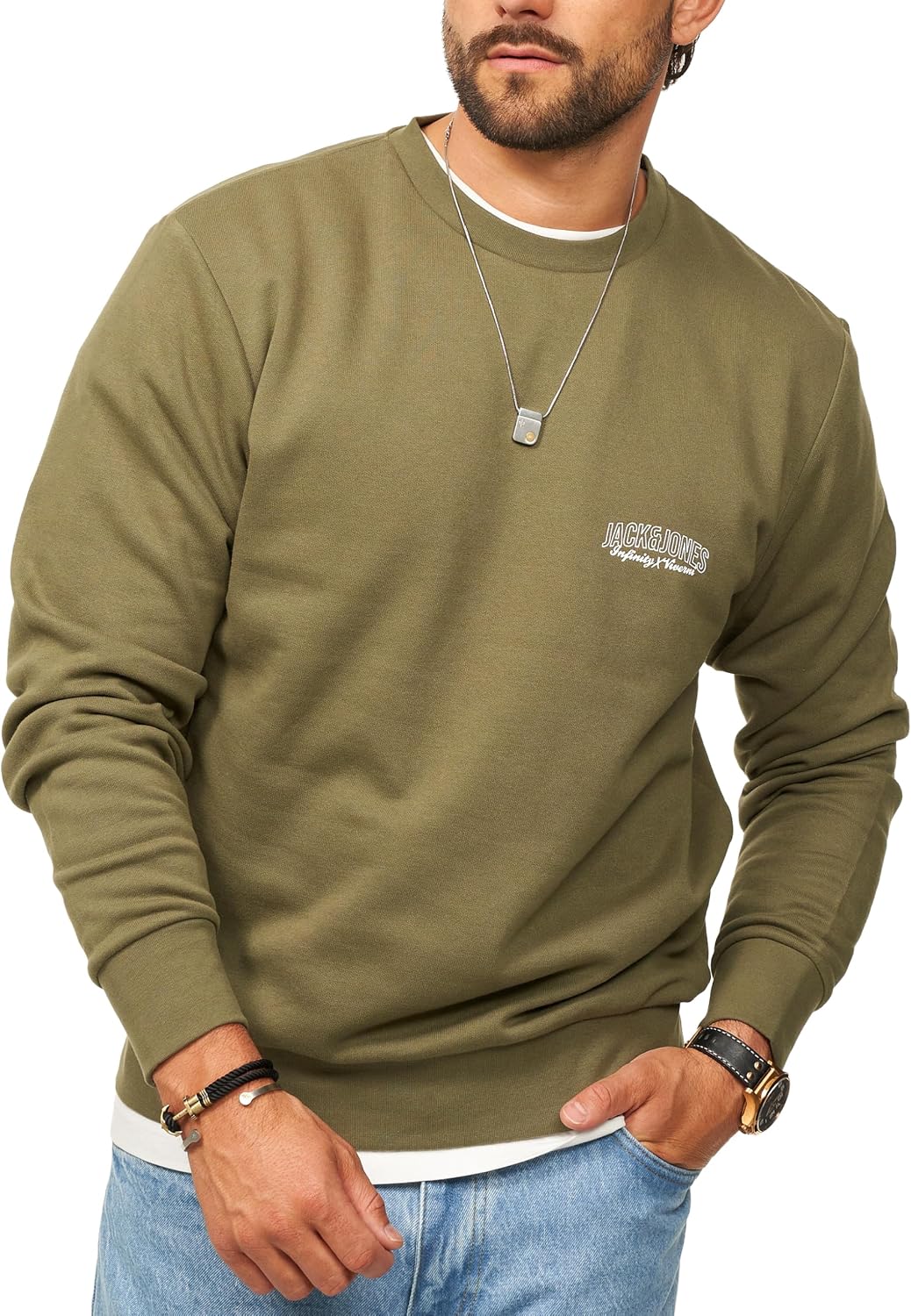 Thumbnail 6 de JACK & JONES Sweatshirt Rundhals Regular-Fit