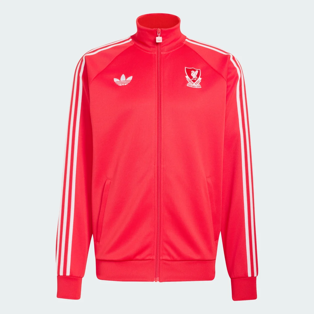 Detalle de Sudadera Liverpool FC Originals de Adidas – Rojo