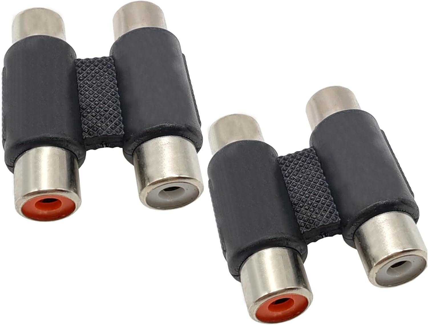 Detalle de Voluty Tek RCA Female-to-Female Adapters (2-Pack) for Audio/Video Connections