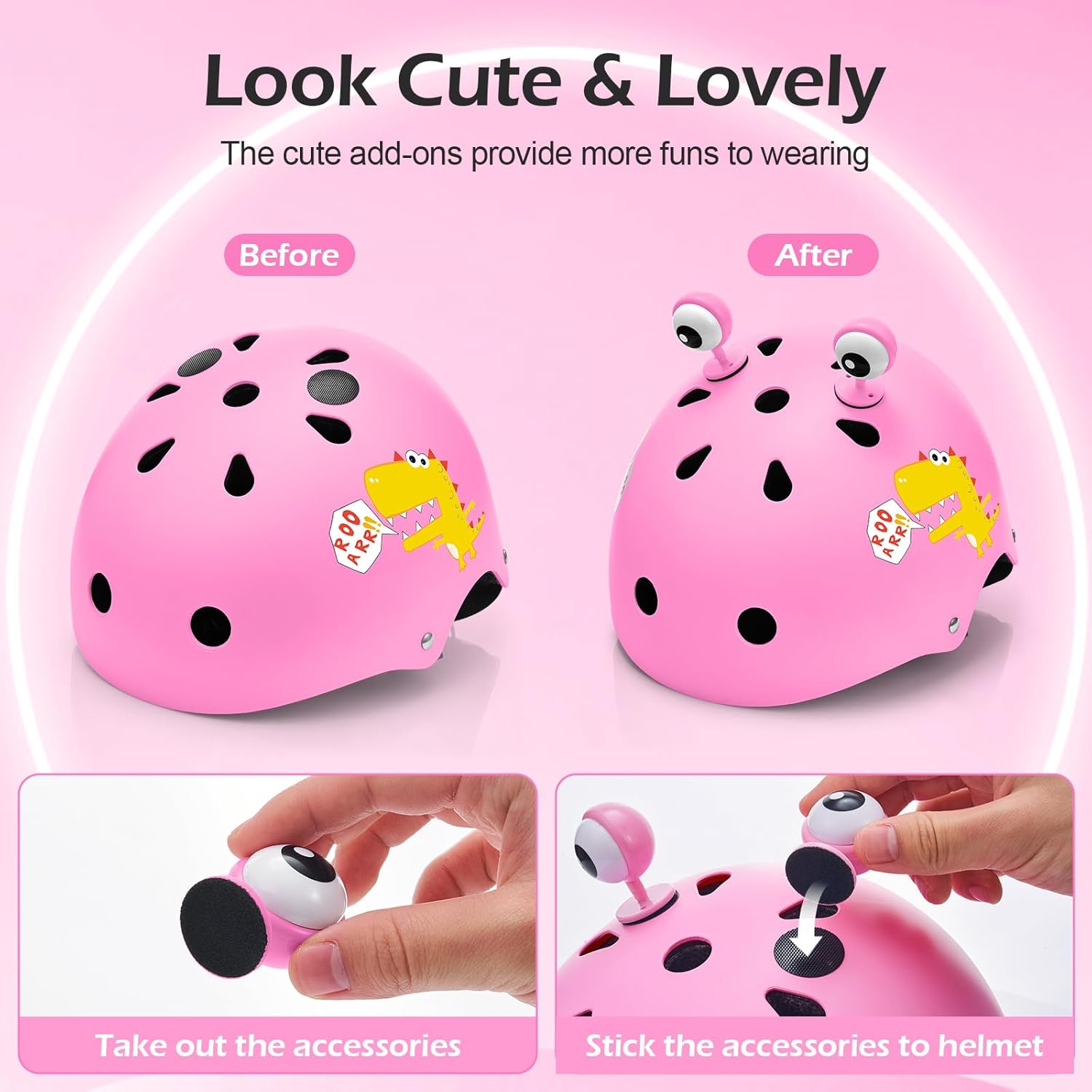 Detalle 2 de Odoland Casque Vélo Enfant ajustable 3–10 ans