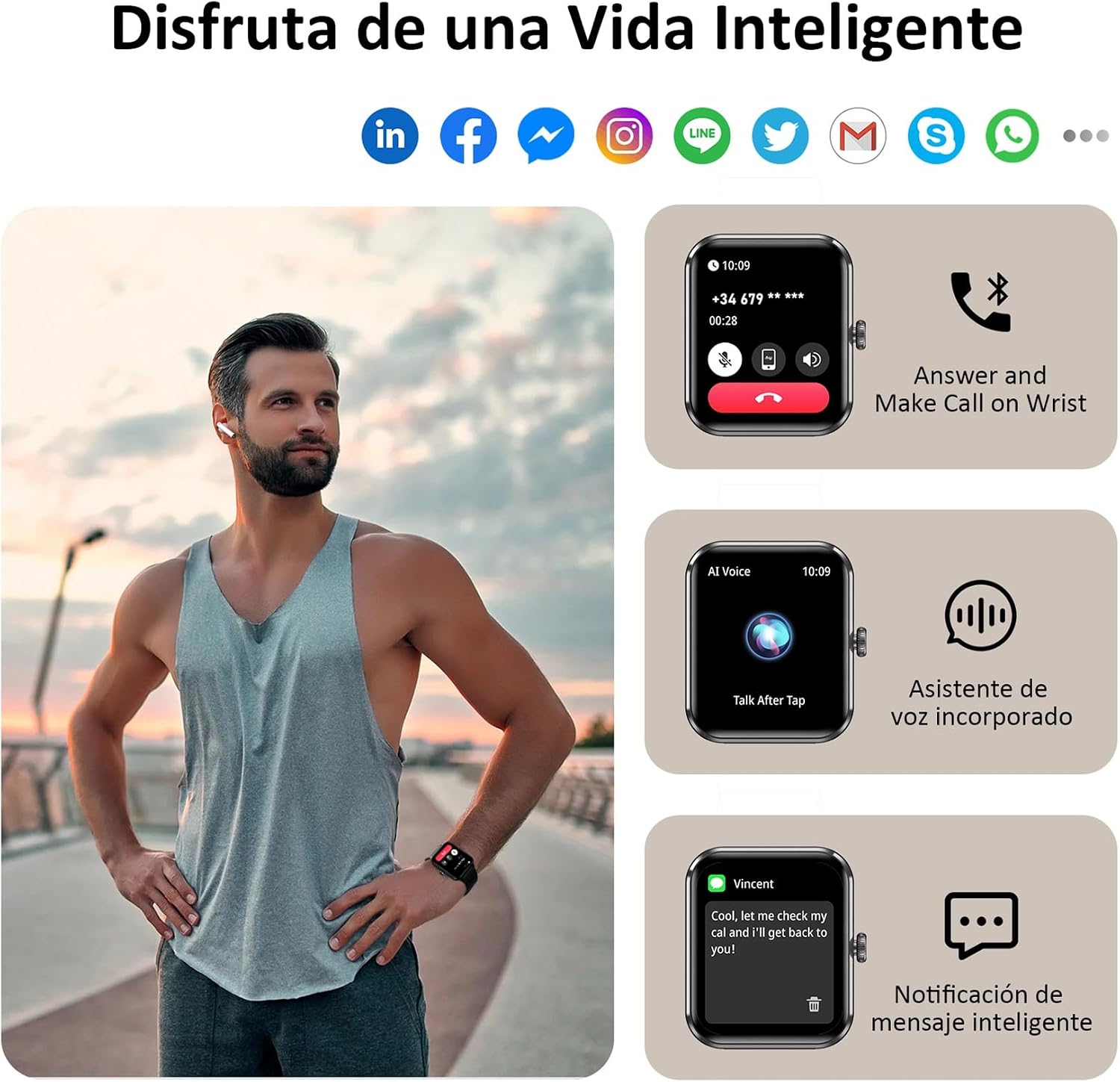 Thumbnail 1 de Blackview Reloj Inteligente 1.85" 🕒 - Llamadas y Salud