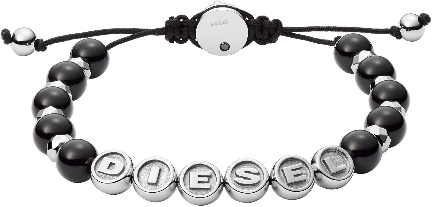 Thumbnail 6 de Diesel DX1151040 Pulsera Semipreciosa Negra para Hombre 🖤