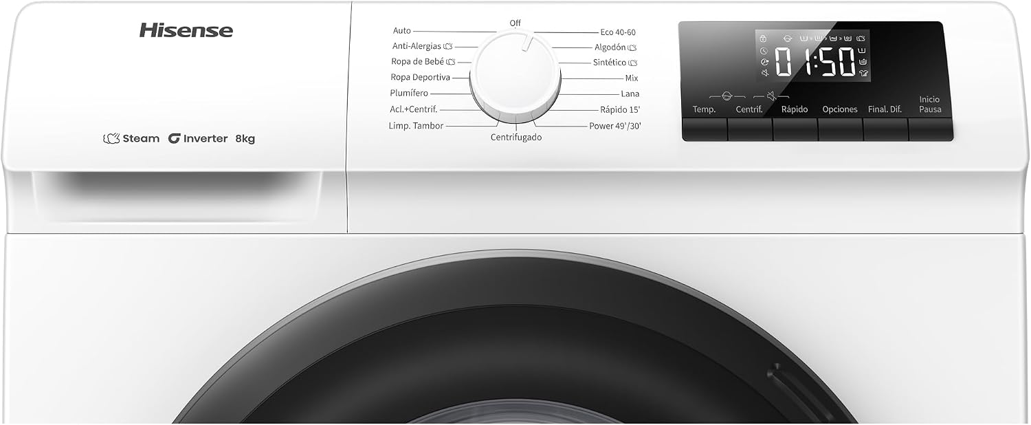 Thumbnail 4 de Hisense WF1Q8041BW2 Lavadora A 8 kg