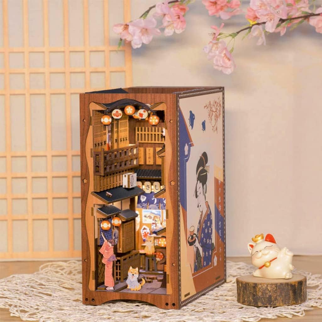 Detalle de CUTEBEE Book Nook Kit Under the Sakura Tree