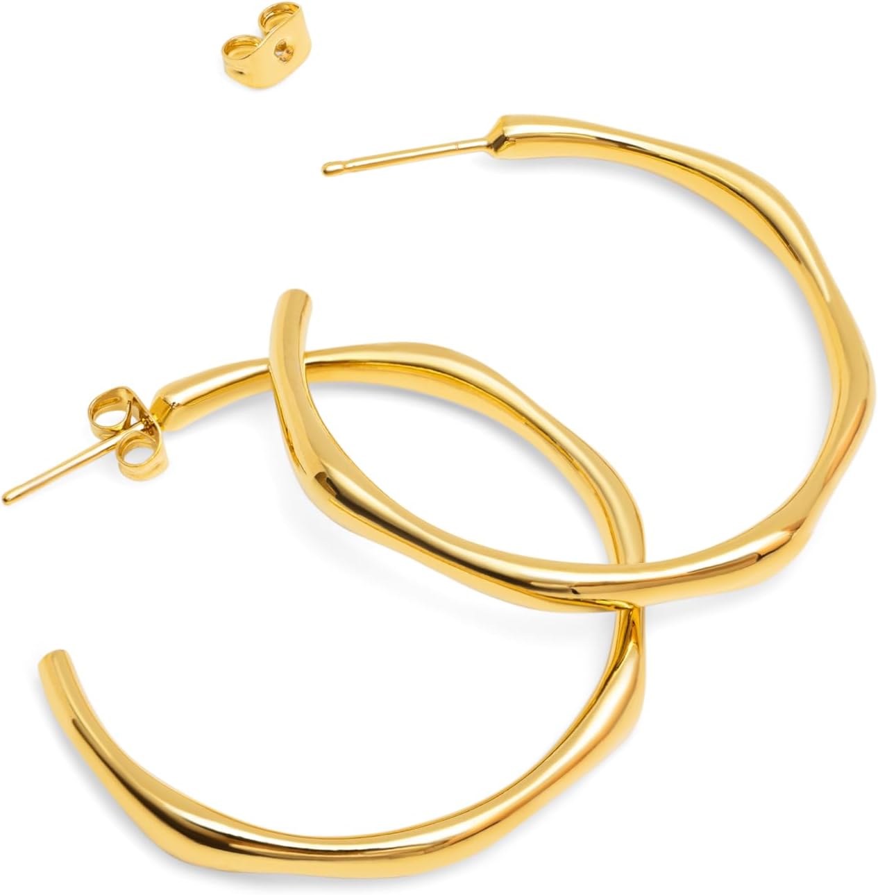 Detalle de SINGULARU Orecchini Cerchio Bamboo 38,87 mm 💍