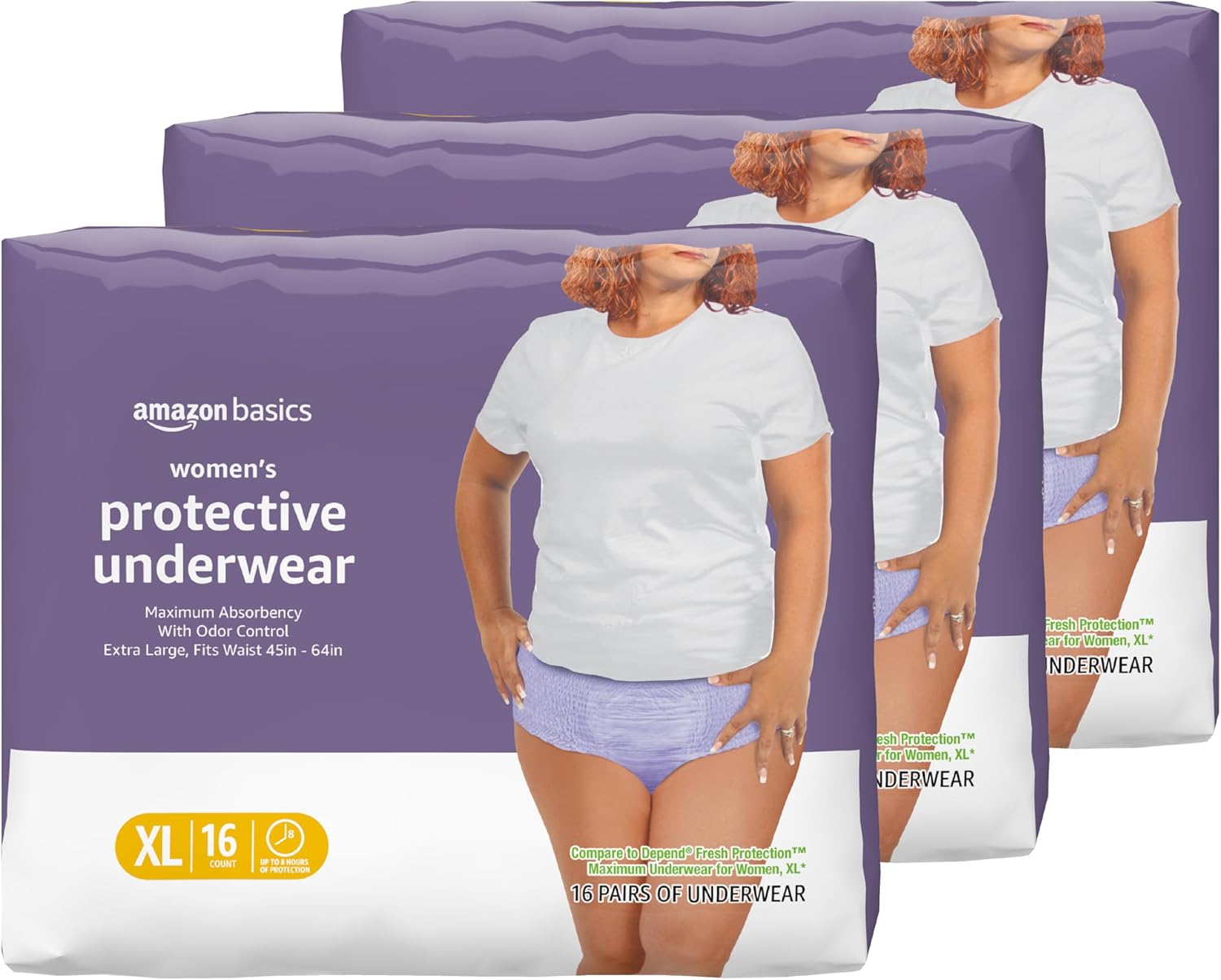 Amazon Basics Protective Women’s Underwear XL 48 pack 🩲